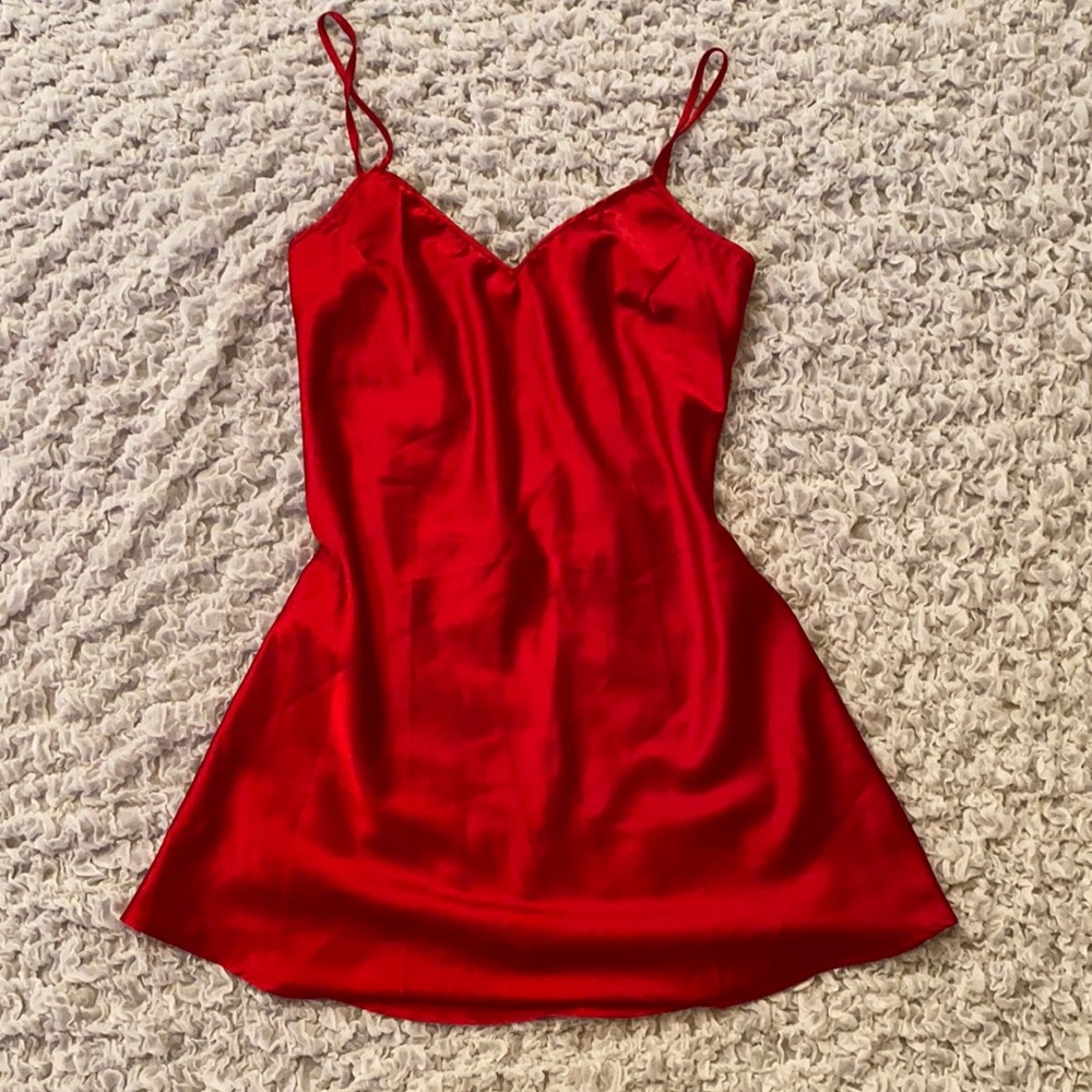 Red Satin Slip
